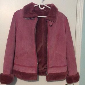 Danier Pink Teddy Jacket